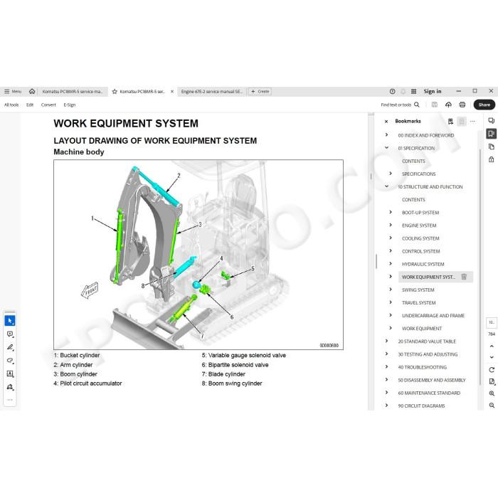 Komatsu Mini Excavator PC18MR-5 service & repair manual