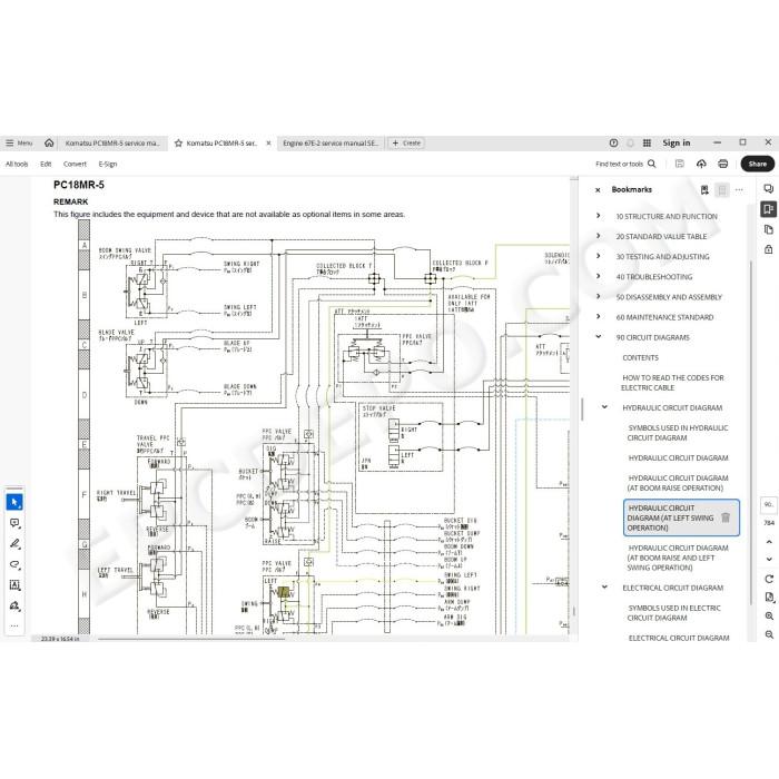 Komatsu Mini Excavator PC18MR-5 service & repair manual