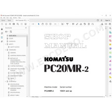 Komatsu Mini Excavator PC20MR-2 service & repair manual