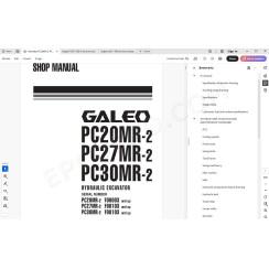 Komatsu Mini Excavator PC20MR-2 PC27MR-2 PC30MR-2 service & repair manual