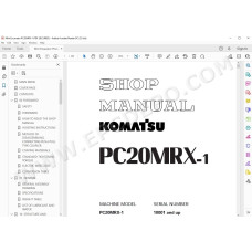 Komatsu Mini Excavator PC20MRX-1 service & repair manual