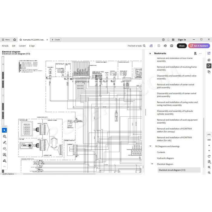 Komatsu Mini Excavator PC22MR-3 service & repair manual