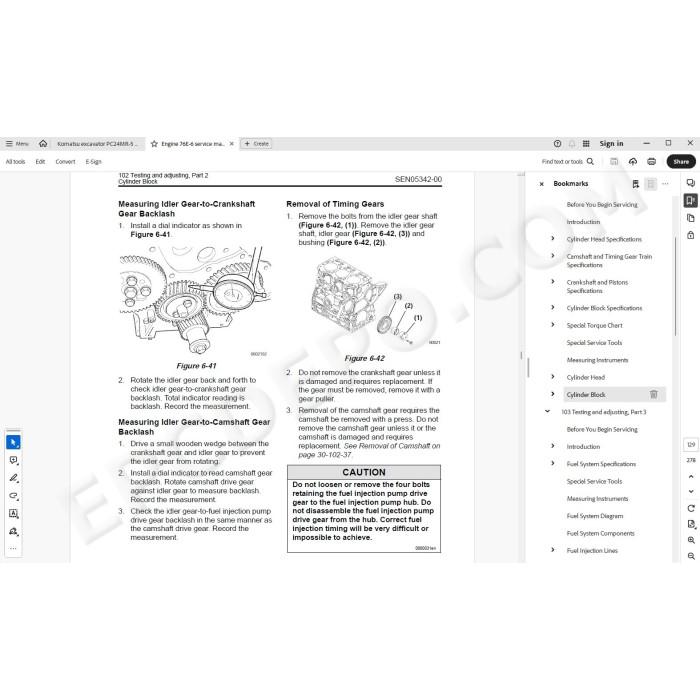 Komatsu Mini Excavator PC24MR-5 PC26MR-5 service & repair manual