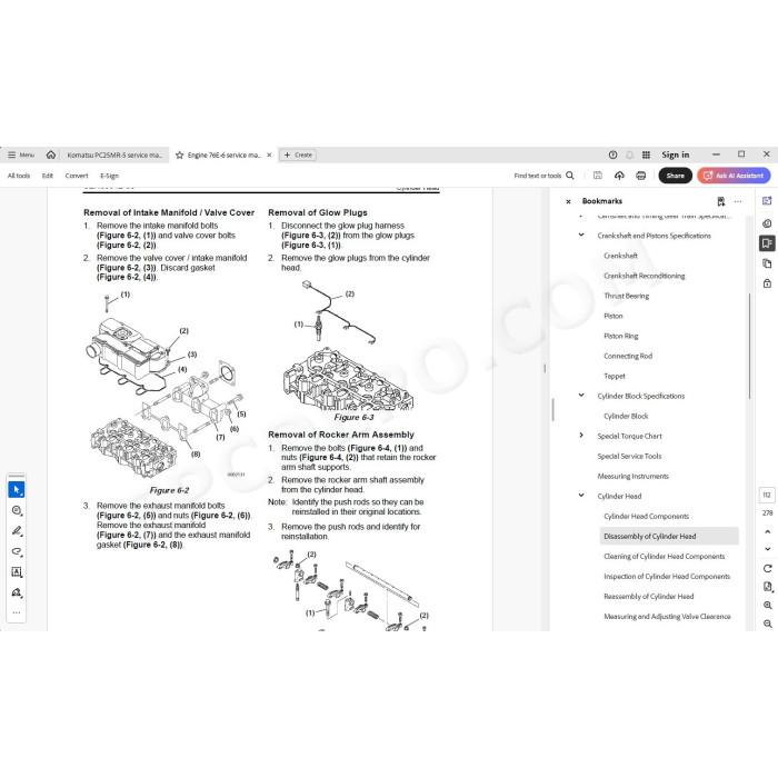 Komatsu Mini Excavator PC25MR-5 service & repair manual