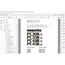 Komatsu Mini Excavator PC30R-8 PC35R-8 PC40R-8 PC45R-8 service & repair manual