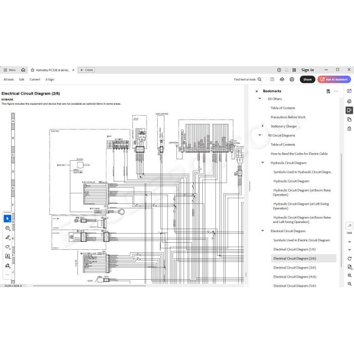 Komatsu Mini Excavator PC33E-6 service & repair manual