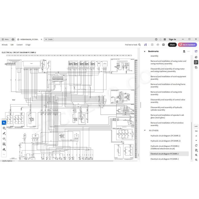 Komatsu Excavator PC35MR-2 PC50MR-2 service & repair manual