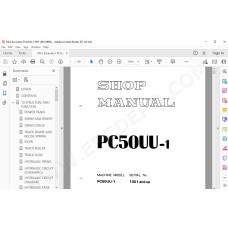 Komatsu Mini Excavator PC50UU-1 service & repair manual