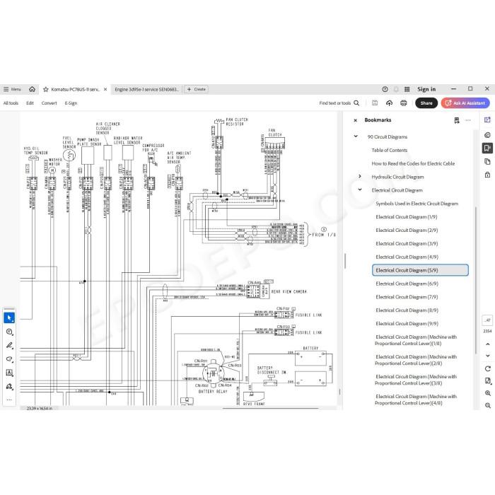Komatsu Mini Excavator PC78US-11 service & repair manual