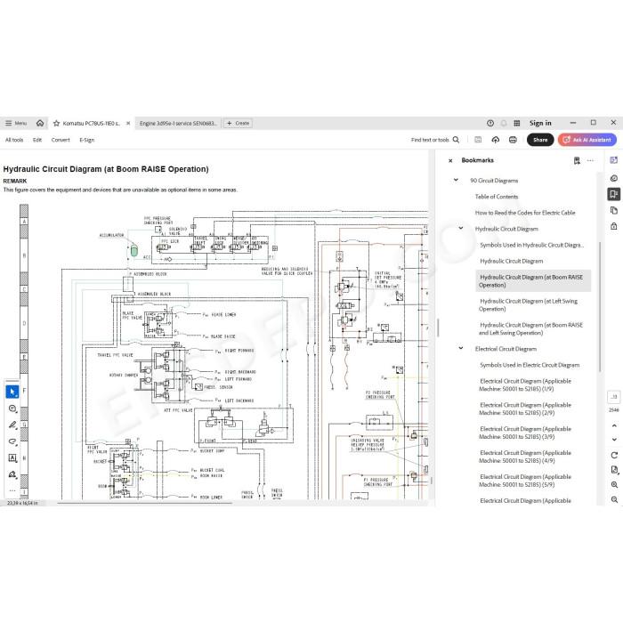 Komatsu Mini Excavator PC78US-11E0 service & repair manual
