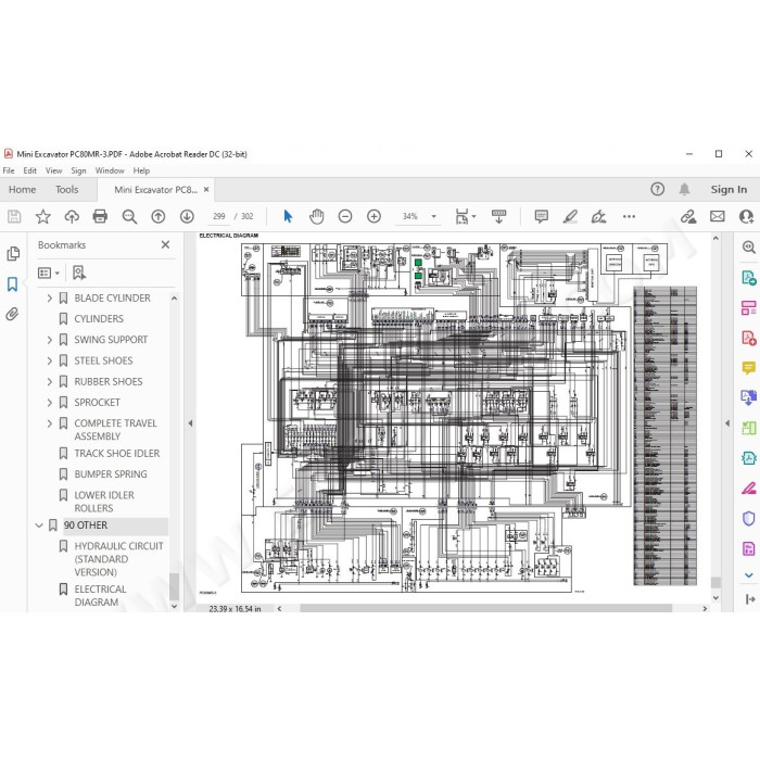 Komatsu Mini Excavator PC80MR-3 service & repair manual
