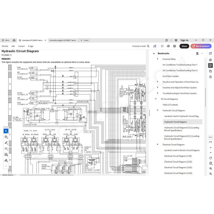 Komatsu Mining Excavator PC2000-11 service & repair manual
