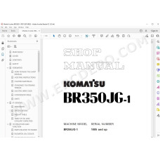 Komatsu Mobile Crusher BR350JG-1 service & repair manual