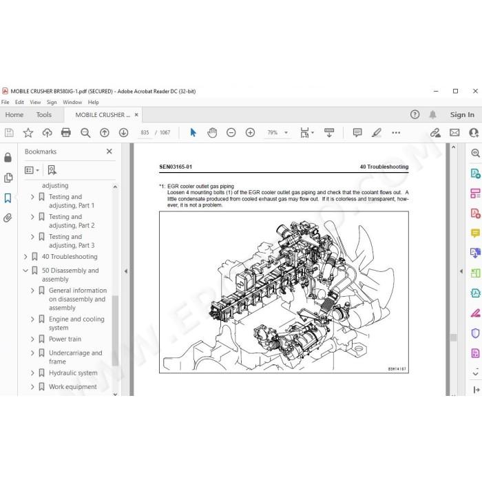 Komatsu Mobile Crusher BR580JG-1 service & repair manual