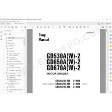 Komatsu Motor Grader GD530A-2 GD650A-2 GD670A-2 service & repair manual