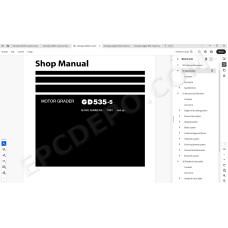 Komatsu Motor Grader GD535-5 service & repair manual