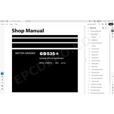 Komatsu Motor Grader GD535-6 service & repair manual