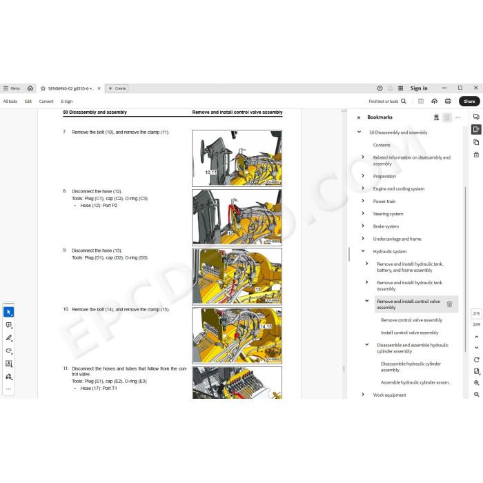Komatsu Motor Grader GD535-6 service & repair manual