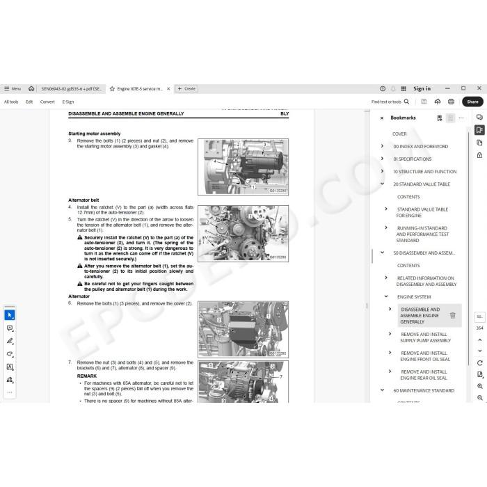 Komatsu Motor Grader GD535-6 service & repair manual
