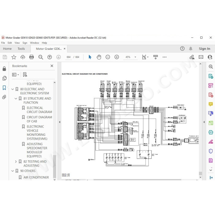 Komatsu Motor Grader GD610 GD620 GD660 GD670 series service & repair manual