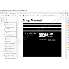 Komatsu Motor Grader GD655-3E0 GD675-3E0 service & repair manual