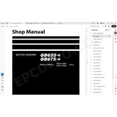 Komatsu Motor Grader GD655-6 GD675-6 service & repair manual