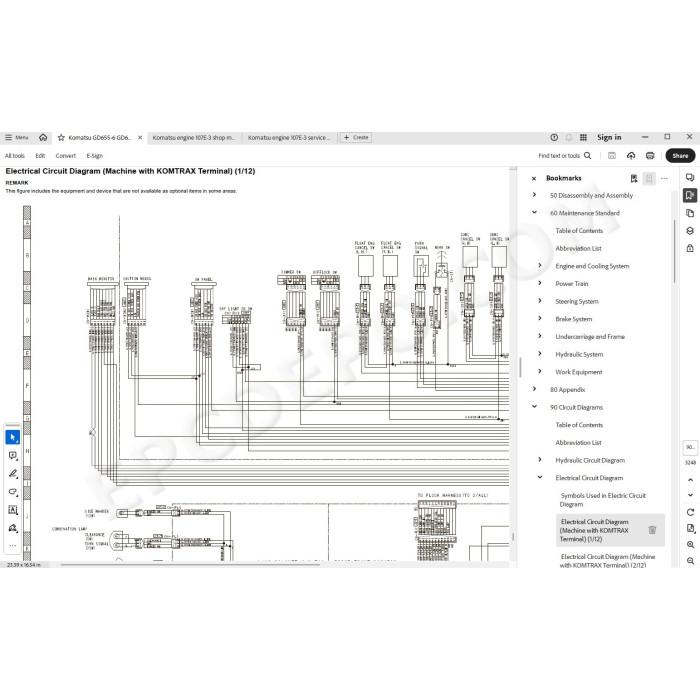 Komatsu Motor Grader GD655-6 GD675-6 service & repair manual