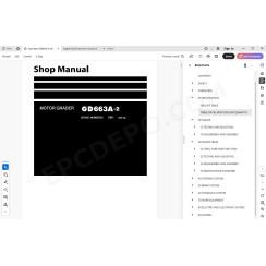 Komatsu Motor Grader GD663A-2 service & repair manual