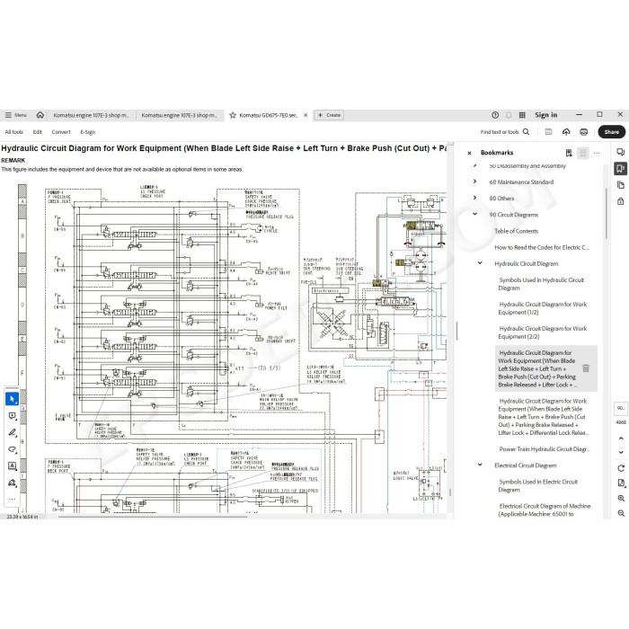 Komatsu Motor Grader GD675-7E0 service & repair manual