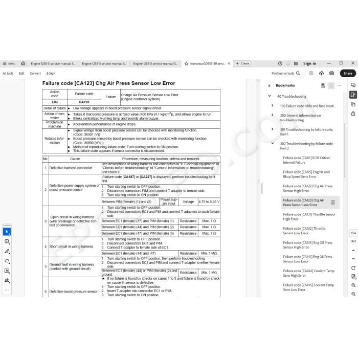 Komatsu Motor Grader GD755-5R service & repair manual