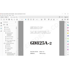 Komatsu Motor Grader GD825A-2 service & repair manual