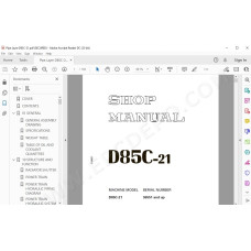 Komatsu Pipe Layer D85C-21 service & repair manual