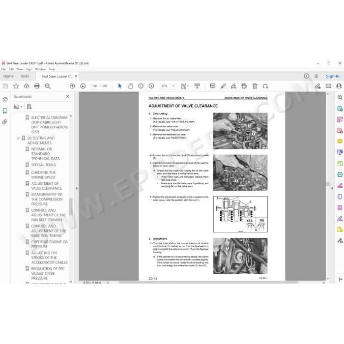 Komatsu Skid Steer Loader CK20-1 service & repair manual