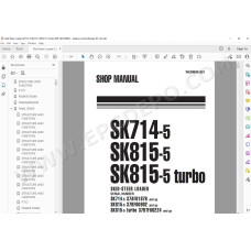 Komatsu Skid Steer Loader SK714-5 SK815-5 Turbo service & repair manual