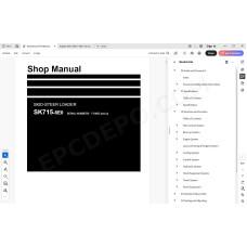 Komatsu Skid Steer Loader SK715-8E0 service & repair manual