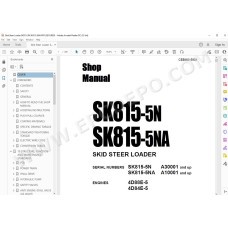 Komatsu Skid Steer Loader SK815-5N SK815-5NA service & repair manual