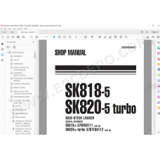 Komatsu Skid Steer Loader SK818-5 SK820-5 Turbo service & repair manual