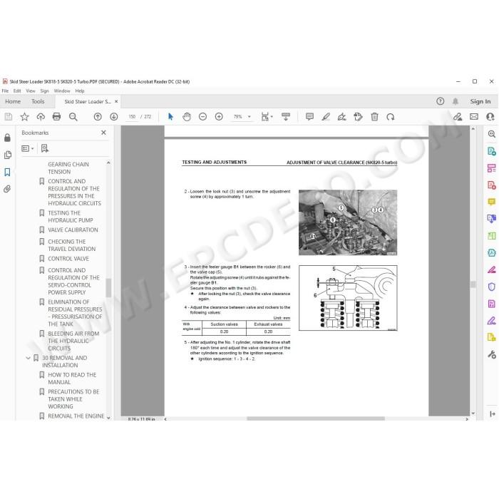 Komatsu Skid Steer Loader SK818-5 SK820-5 Turbo service & repair manual