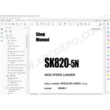 Komatsu Skid Steer Loader SK820-5N service & repair manual