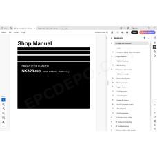 Komatsu Skid Steer Loader SK820-8E0 service & repair manual