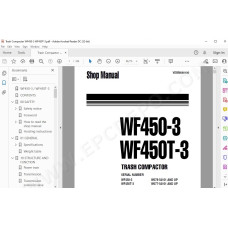 Komatsu Trash Compactor WF450-3 WF450T-3 service & repair manual