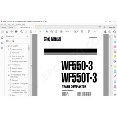 Komatsu Trash Compactor WF550-3 WF550T-3 service & repair manual