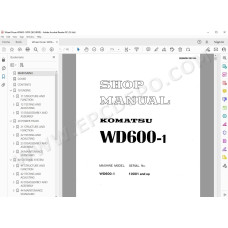 Komatsu Wheel Dozer WD600-1 service & repair manual