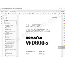 Komatsu Wheel Dozer WD600-3 service & repair manual