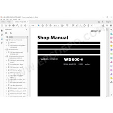 Komatsu Wheel Dozer WD600-6 service & repair manual