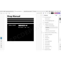 Komatsu Wheel Dozer WD600-6R service & repair manual