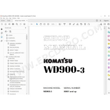 Komatsu Wheel Dozer WD900-3 service & repair manual