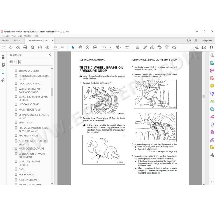 Komatsu Wheel Dozer WD900-3 service & repair manual