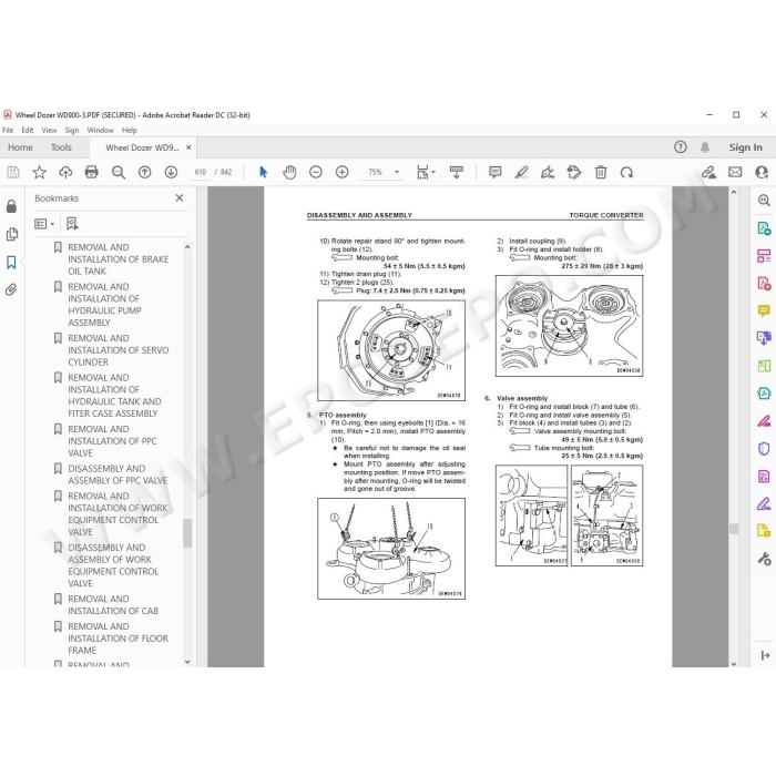 Komatsu Wheel Dozer WD900-3 service & repair manual