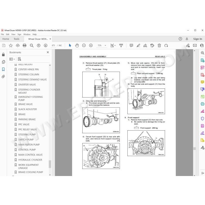 Komatsu Wheel Dozer WD900-3 service & repair manual